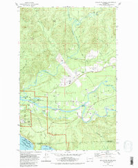 preview thumbnail of historical topo map of Clallam County, WA in 1982
