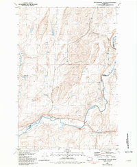 Download a high-resolution, GPS-compatible USGS topo map for Rattlesnake Canyon, WA (1981 edition)