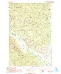 Download a high-resolution, GPS-compatible USGS topo map for Rendevous Mountain, WA (1991 edition)