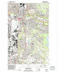 Download a high-resolution, GPS-compatible USGS topo map for Renton, WA (1995 edition)