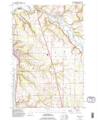 preview thumbnail of historical topo map of Ridgefield, WA in 1990