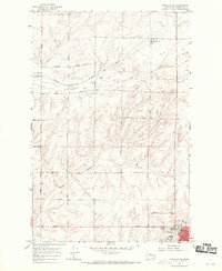 1967 Map of Ritzville, WA, 1970 Print