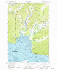 Download a high-resolution, GPS-compatible USGS topo map for Rosburg, WA (1977 edition)