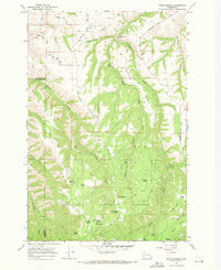 Download a high-resolution, GPS-compatible USGS topo map for Rose Springs, WA (1971 edition)