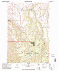 preview thumbnail of historical topo map of Garfield County, WA in 1995