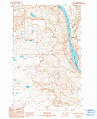 preview thumbnail of historical topo map of Douglas County, WA in 1989