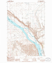 Download a high-resolution, GPS-compatible USGS topo map for Savage Island, WA (1986 edition)