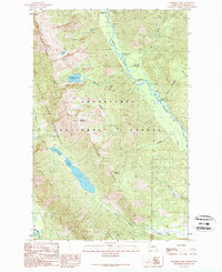 Download a high-resolution, GPS-compatible USGS topo map for Schaffer Lake, WA (1989 edition)