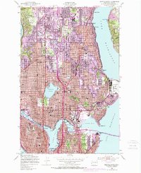 Download a high-resolution, GPS-compatible USGS topo map for Seattle North, WA (1969 edition)