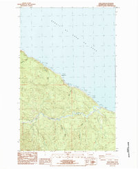 preview thumbnail of historical topo map of Clallam County, WA in 1984