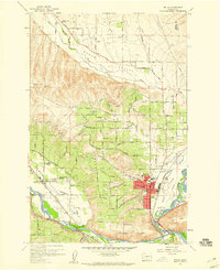1958 Map of Selah, 1960 Print