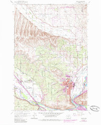 Download a high-resolution, GPS-compatible USGS topo map for Selah, WA (1985 edition)