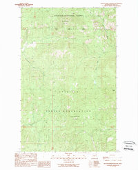 Download a high-resolution, GPS-compatible USGS topo map for Seventeenmile Mountain, WA (1989 edition)