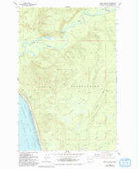 preview thumbnail of historical topo map of Grays Harbor County, WA in 1982
