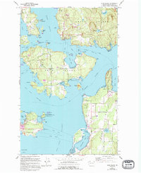 Download a high-resolution, GPS-compatible USGS topo map for Shaw Island, WA (1994 edition)
