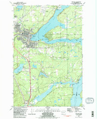 preview thumbnail of historical topo map of Shelton, WA in 1981