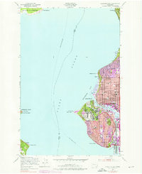Download a high-resolution, GPS-compatible USGS topo map for Shilshole Bay, WA (1976 edition)