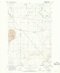 historical topo map of Grant County, WA in 1956