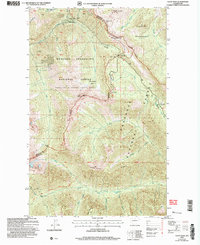 Download a high-resolution, GPS-compatible USGS topo map for Slate Peak, WA (2006 edition)