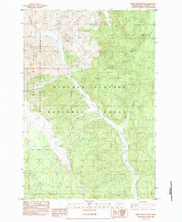 Download a high-resolution, GPS-compatible USGS topo map for Smith Creek Butte, WA (1984 edition)