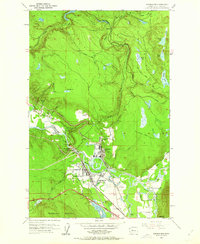 1953 Map of Snoqualmie, WA, 1963 Print