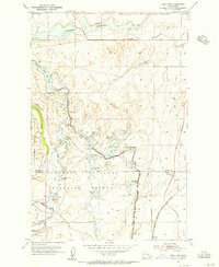 preview thumbnail of historical topo map of Grant County, WA in 1954