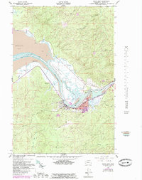 Download a high-resolution, GPS-compatible USGS topo map for South Bend, WA (1985 edition)