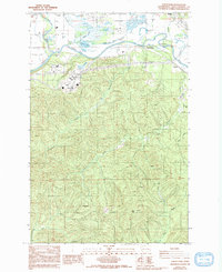 Download a high-resolution, GPS-compatible USGS topo map for South Elma, WA (1993 edition)
