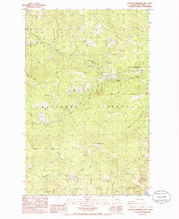 Download a high-resolution, GPS-compatible USGS topo map for South Huckleberry Mtn, WA (1985 edition)