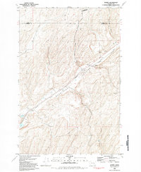 preview thumbnail of historical topo map of Franklin County, WA in 1981