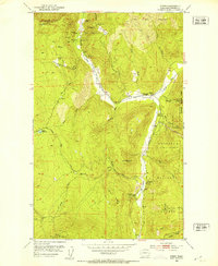 preview thumbnail of historical topo map of Stevens County, WA in 1952