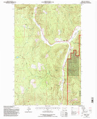 preview thumbnail of historical topo map of Stevens County, WA in 1992