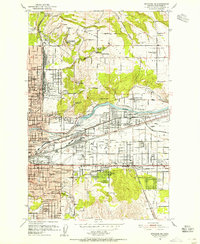 Download a high-resolution, GPS-compatible USGS topo map for Spokane NE, WA (1955 edition)