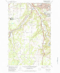 Download a high-resolution, GPS-compatible USGS topo map for Spokane SW, WA (1984 edition)