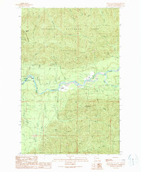 Download a high-resolution, GPS-compatible USGS topo map for Spruce Mountain, WA (1990 edition)