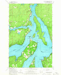 Download a high-resolution, GPS-compatible USGS topo map for Squaxin Island, WA (1966 edition)