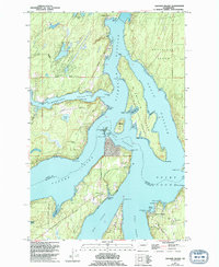 Download a high-resolution, GPS-compatible USGS topo map for Squaxin Island, WA (1994 edition)