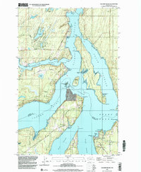 Download a high-resolution, GPS-compatible USGS topo map for Squaxin Island, WA (2003 edition)