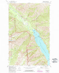 Download a high-resolution, GPS-compatible USGS topo map for Stehekin, WA (1987 edition)