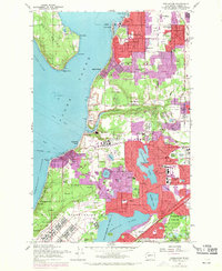Download a high-resolution, GPS-compatible USGS topo map for Steilacoom, WA (1970 edition)