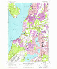 Download a high-resolution, GPS-compatible USGS topo map for Steilacoom, WA (1976 edition)