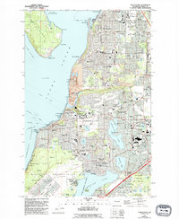 Download a high-resolution, GPS-compatible USGS topo map for Steilacoom, WA (1995 edition)