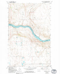 preview thumbnail of historical topo map of Douglas County, WA in 1981