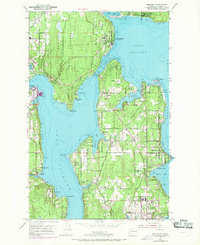 1953 Map of Suquamish, 1969 Print