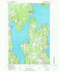 1953 Map of Suquamish, 1981 Print