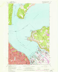 preview thumbnail of historical topo map of Pierce County, WA in 1961