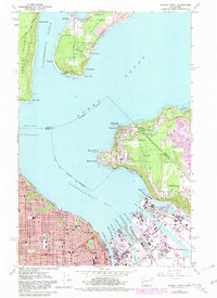 Download a high-resolution, GPS-compatible USGS topo map for Tacoma North, WA (1981 edition)