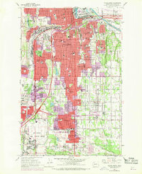 Download a high-resolution, GPS-compatible USGS topo map for Tacoma South, WA (1970 edition)