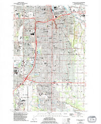 Download a high-resolution, GPS-compatible USGS topo map for Tacoma South, WA (1995 edition)