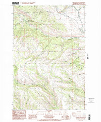 Download a high-resolution, GPS-compatible USGS topo map for Taneum Canyon, WA (1985 edition)